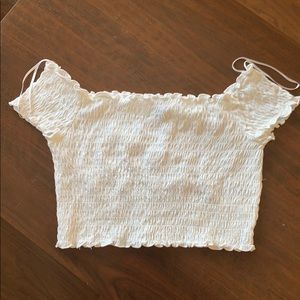 H&M off the shoulder scrunched top